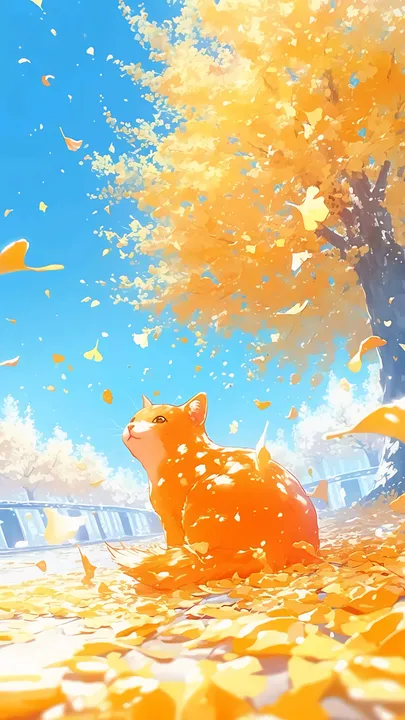 Autumn Kitty Reverie