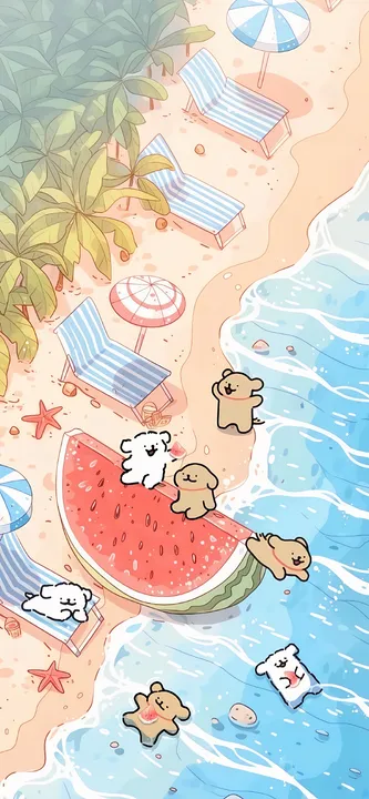 Beach Watermelon Party