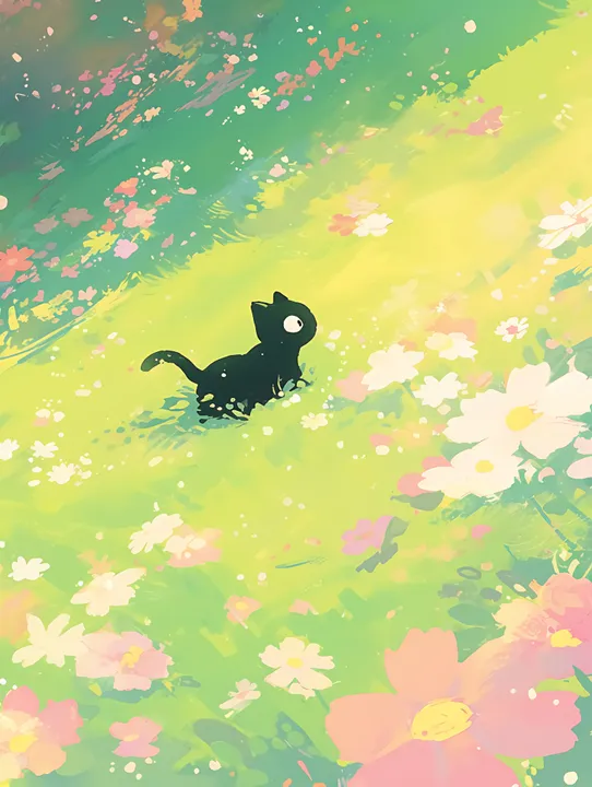 Black Cat's Flower Dash