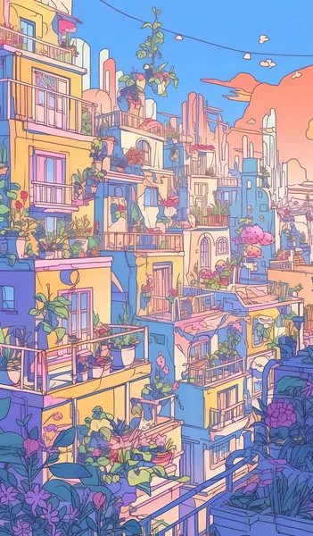 Blooming Urban Oasis