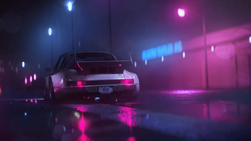 Cruising Through Neon Nights