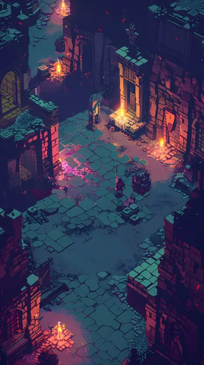 Flaming Ruins Courtyard