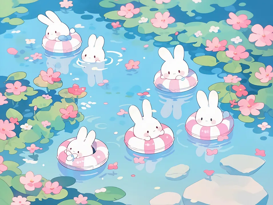 Floatie Bunny Pond Party
