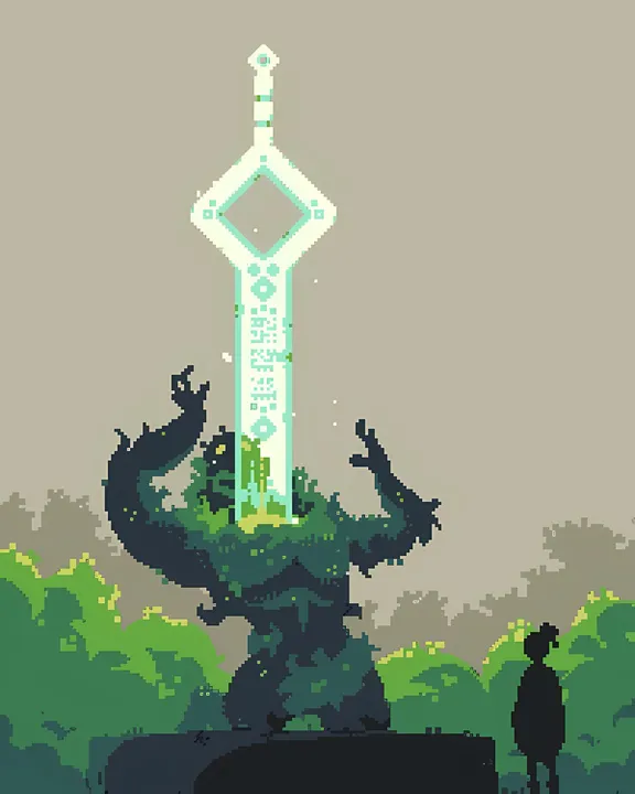 Guardian of the Glowing Blade