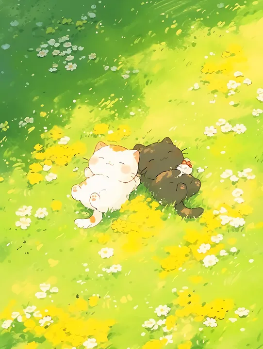 Kitty Nap in Flower Haven