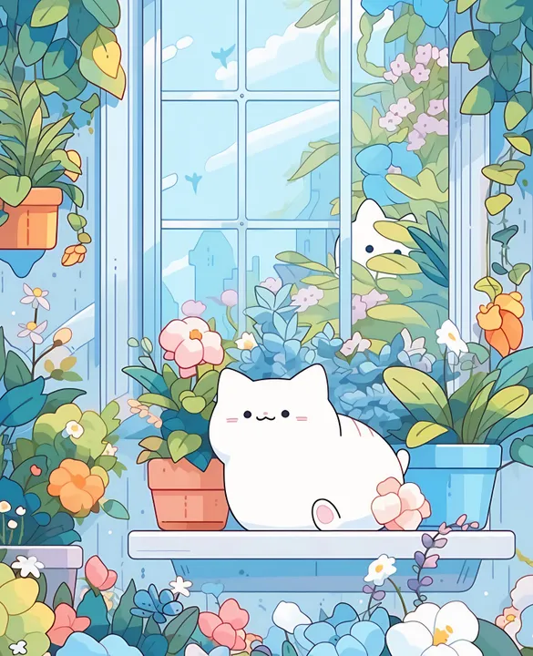Kitty's Windowsill Garden