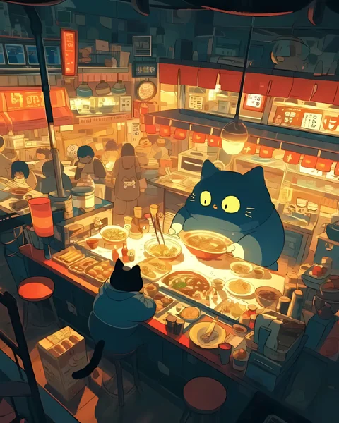 Midnight Feast at Cat's Market