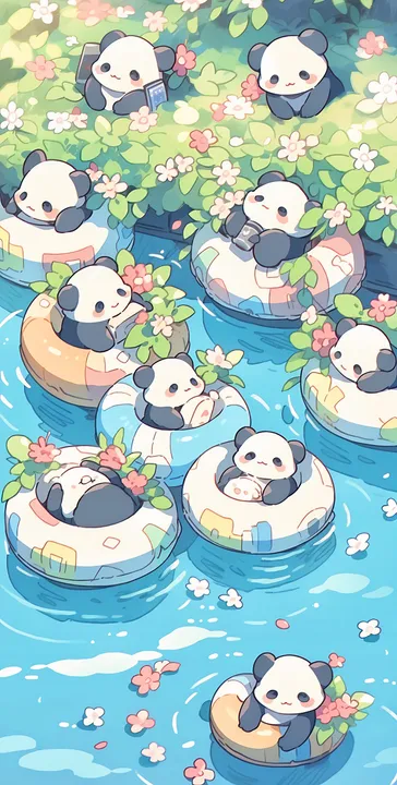 Panda Pool Party Bliss
