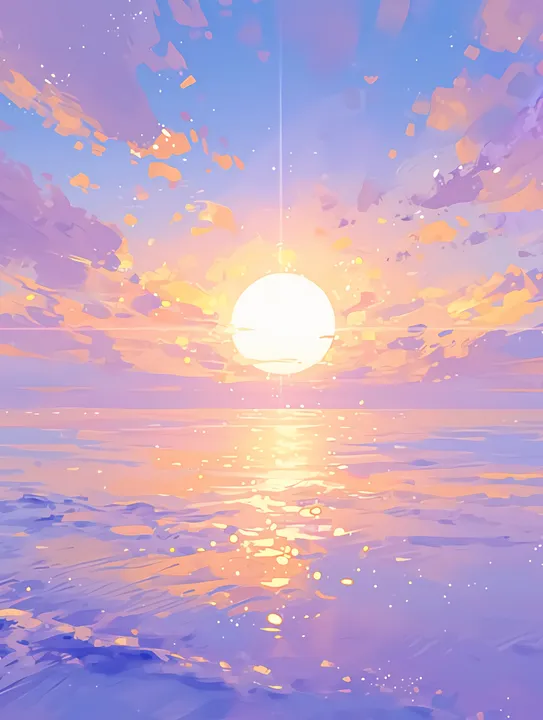 Pastel Ocean Sunset