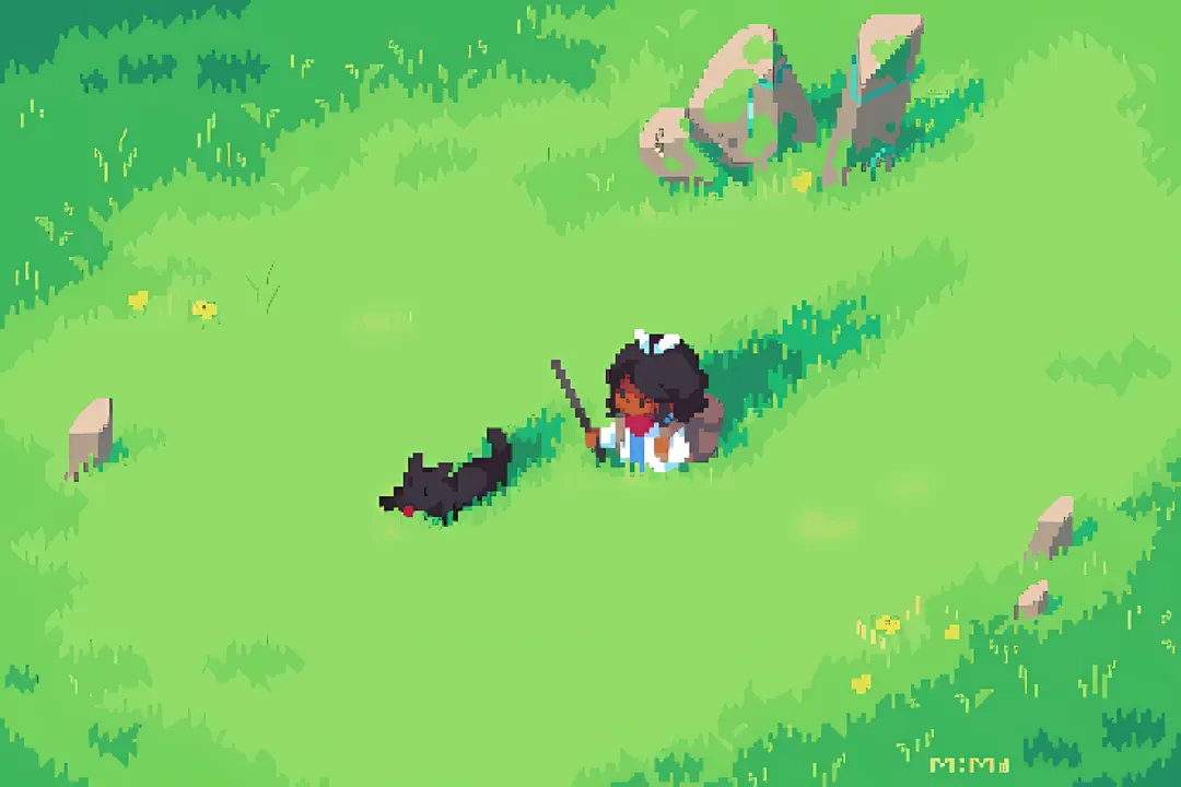 Peaceful Meadow Companions