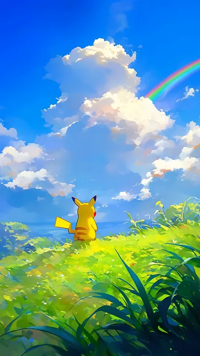 Pikachu's Sunny Meadow Bliss