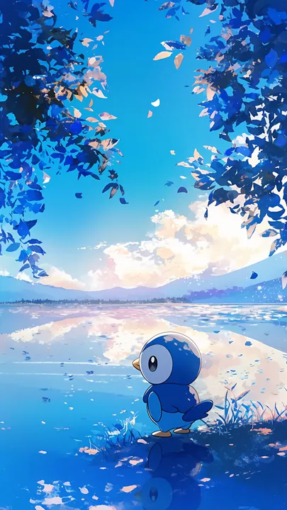 Piplup's Lakeside Reflection