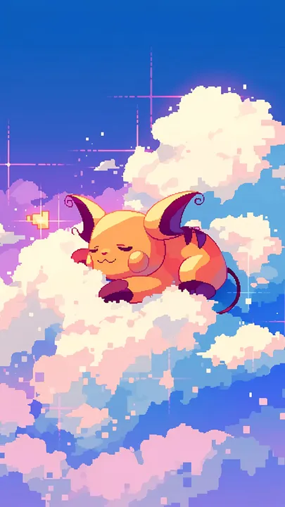 Raichu's Dreamy Cloud Nap