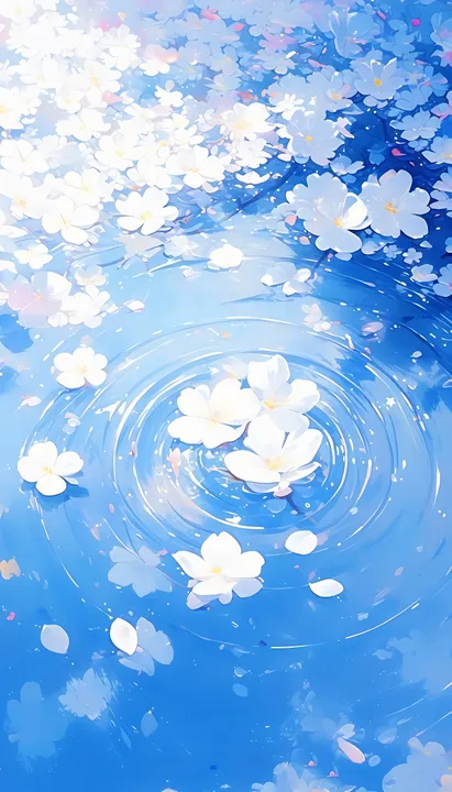 Ripples of White Petals