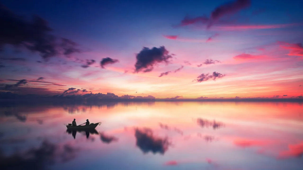 Serenity on the Evening Waters