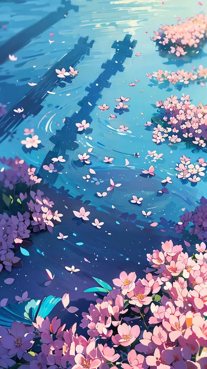 Serenity Over Petal Pond