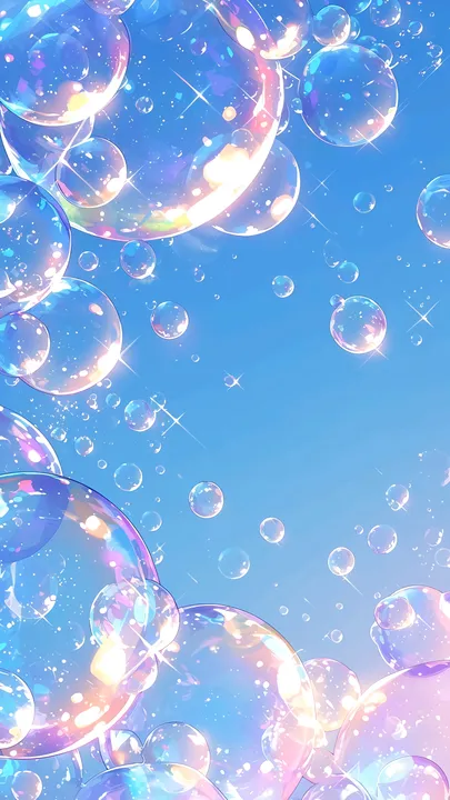 Shimmering Sky Bubbles
