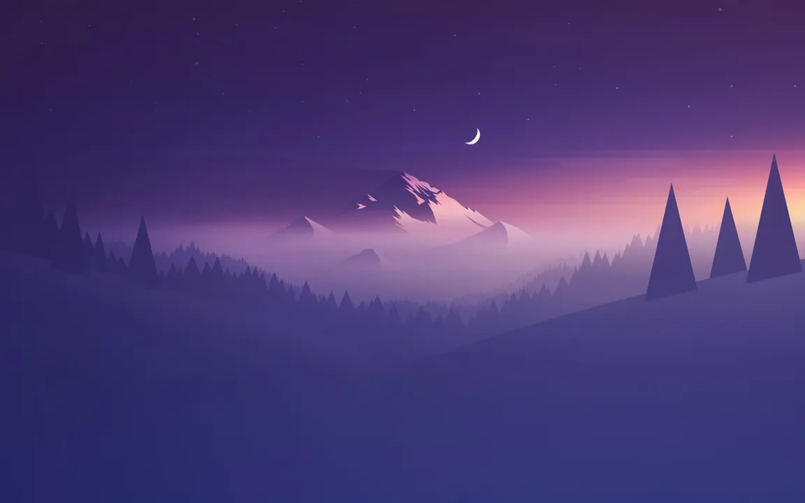 Silent Night Over the Peaks