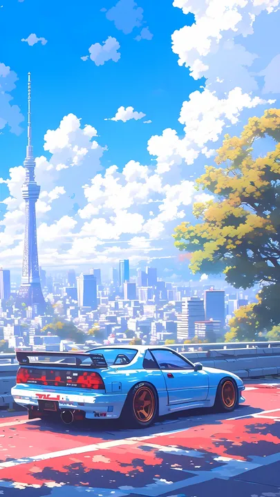 Skyline Drift Over Tokyo