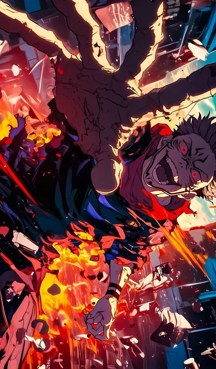 Sukuna's Fiery Chaos (Character: Sukuna)