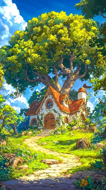 Treehouse Cottage Pathway