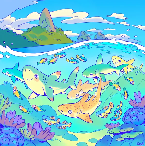 Tropical Shark Paradise