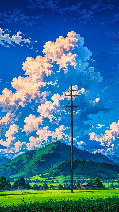 Village Sky Illumination